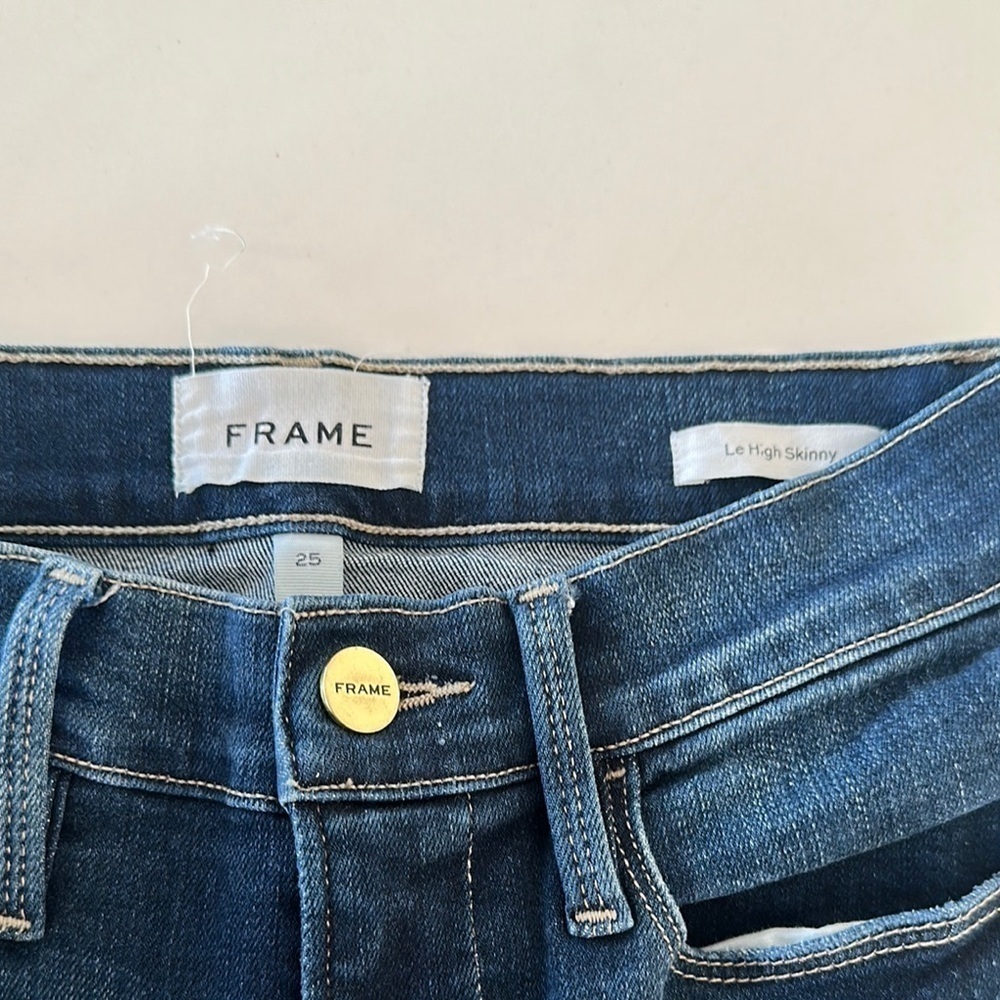 Frame Denim Blue Skinny Jeans Versatile Fit - Picture 5 of 6